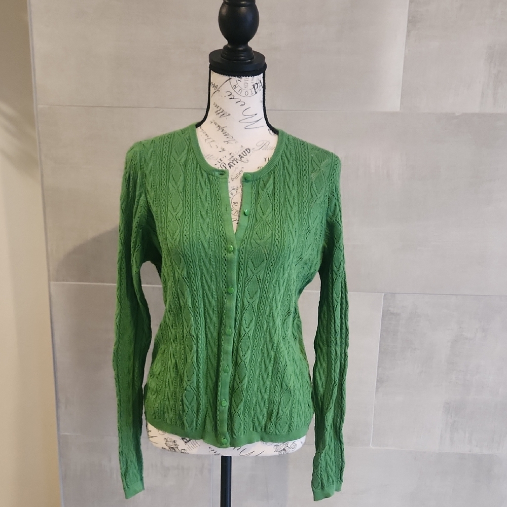 Sezane Green Women's Cardigan
